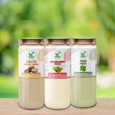 TATWANI HERBALS Ashwagandha Powder + Tulsi Powder + Mulethi Powder 300g (100g Each) for Stress Relief, Anxiety Support, Immune System Booster