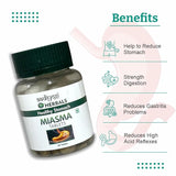 Aadiyogi Herbals Miasma Tablets for Digestion Support, Gas Relief, Acidity Control, Reduces Gastritis, Stomach Pain, Bloating & Acid Reflux – 60 Herbal Tablets