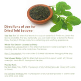 TATWANI HERBALS Tulsi Dried Leaves 50g for Tea, Infusions, and Natural Remedies | Holy Basil Leaves for Immunity Boost and Respiratory Wellness Men & Women
