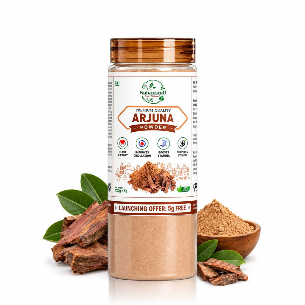 Naturecraft Arjuna Powder – 125 g (5 g Extra Free)