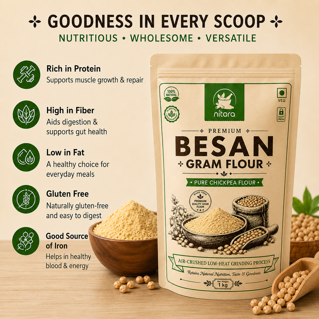 NITARA Besan | Premium Quality | 1kg