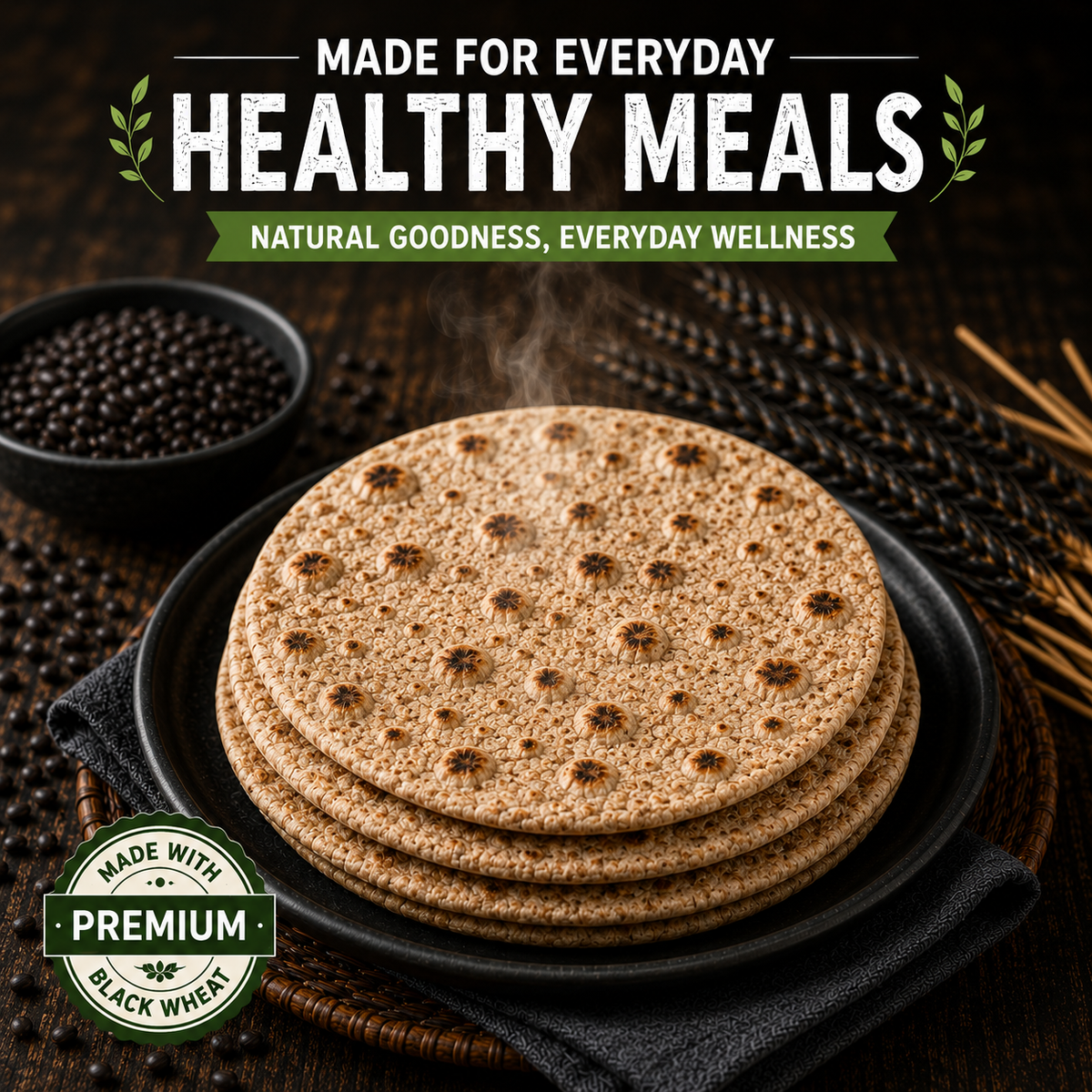 NITARA Black Wheat Flour | Premium Quality | 1kg