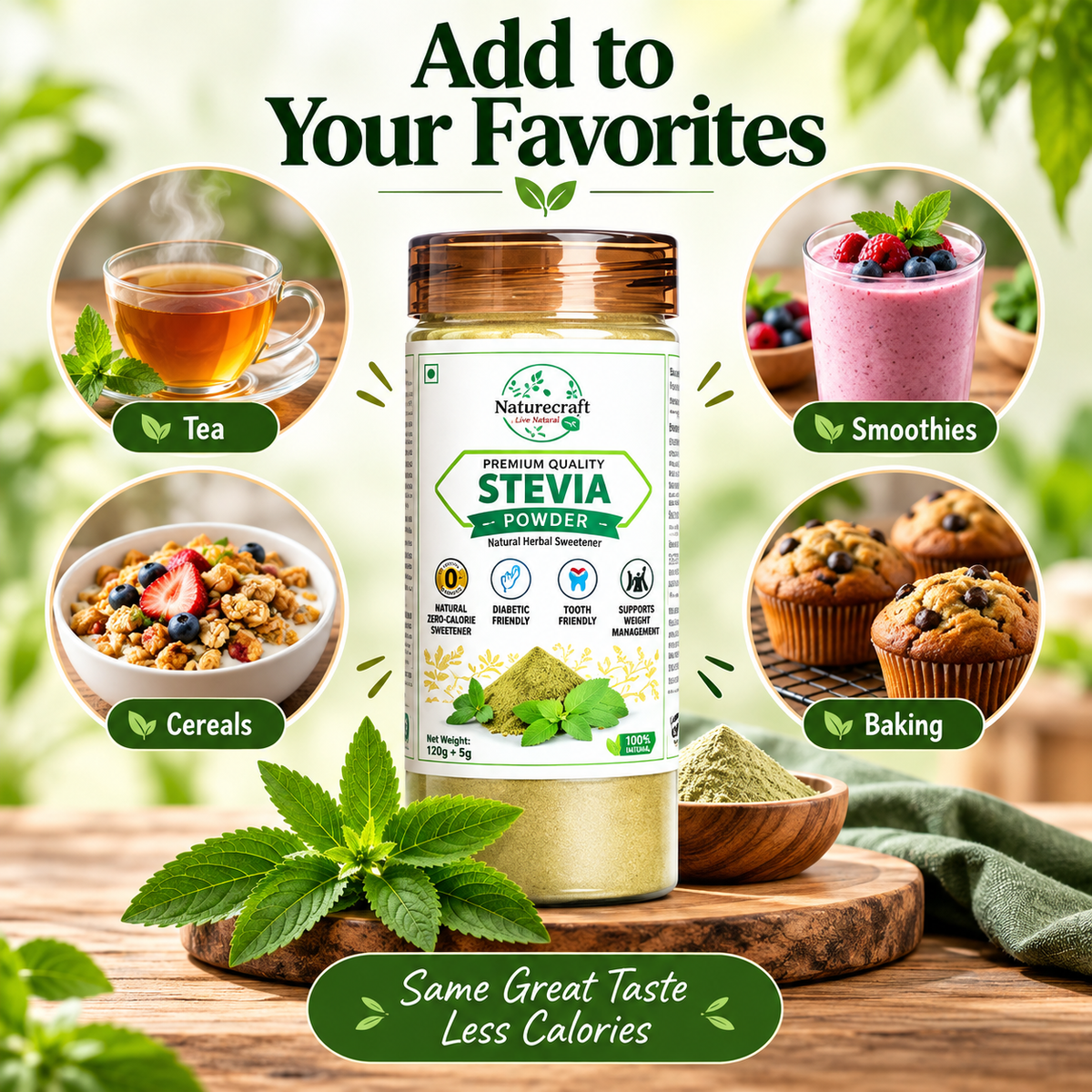 Naturecraft Stevia Powder – 125 g