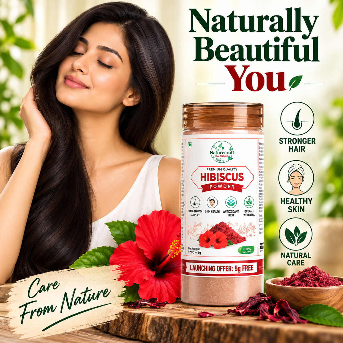 Naturecraft Hibiscus Powder – 125 g