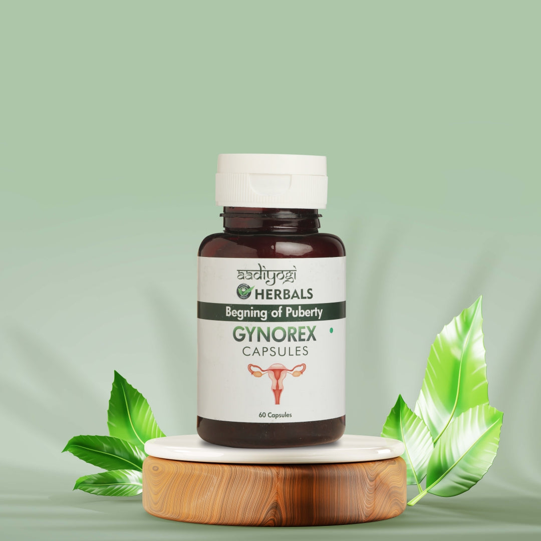 Aadiyogi Herbals Gynorex Capsules for Women's Health | Hormonal Balance & Wellness Support 60 Capsuls (Pack of 1)