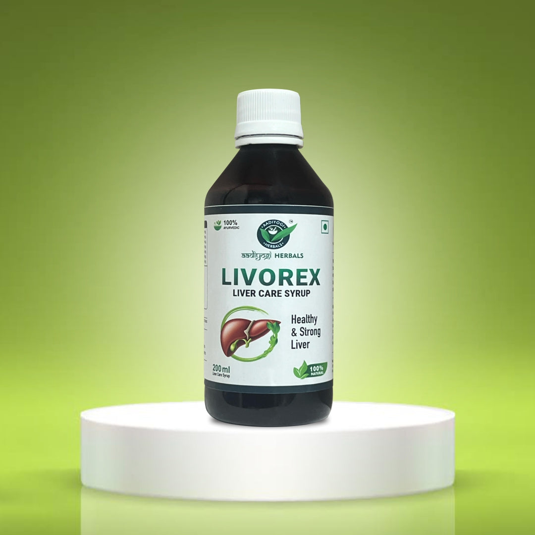 Aadiyogi Herbals (Livorex) Liver Care Juice 200ml | Liver Detox Syrup with 5 Ayurvedic Herbs for Cleanse the Digestive System, Boost Metabolism & Purify Blood (Pack of 1)