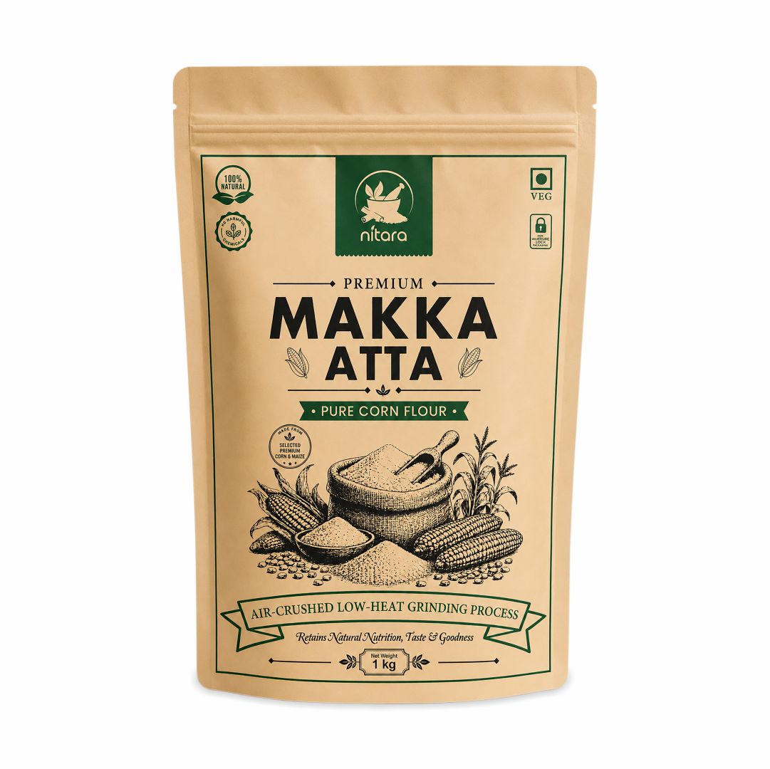 NITARA Makka Flour | Premium Quality | 1kg