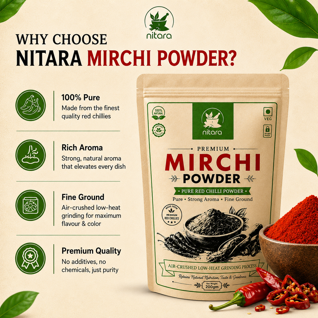 NITARA Mirch Powder | Premium Quality | 200g