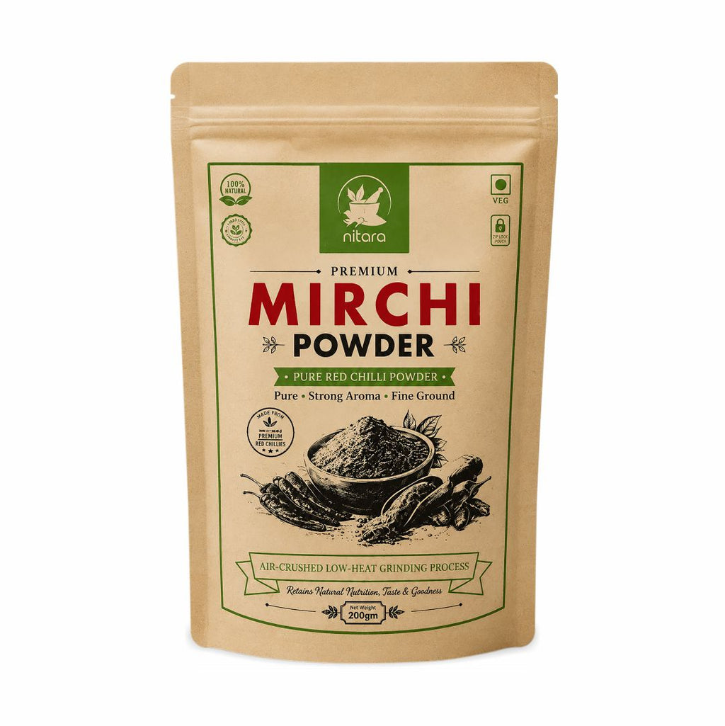 NITARA mirch powder, red chilli powder 200 g pack