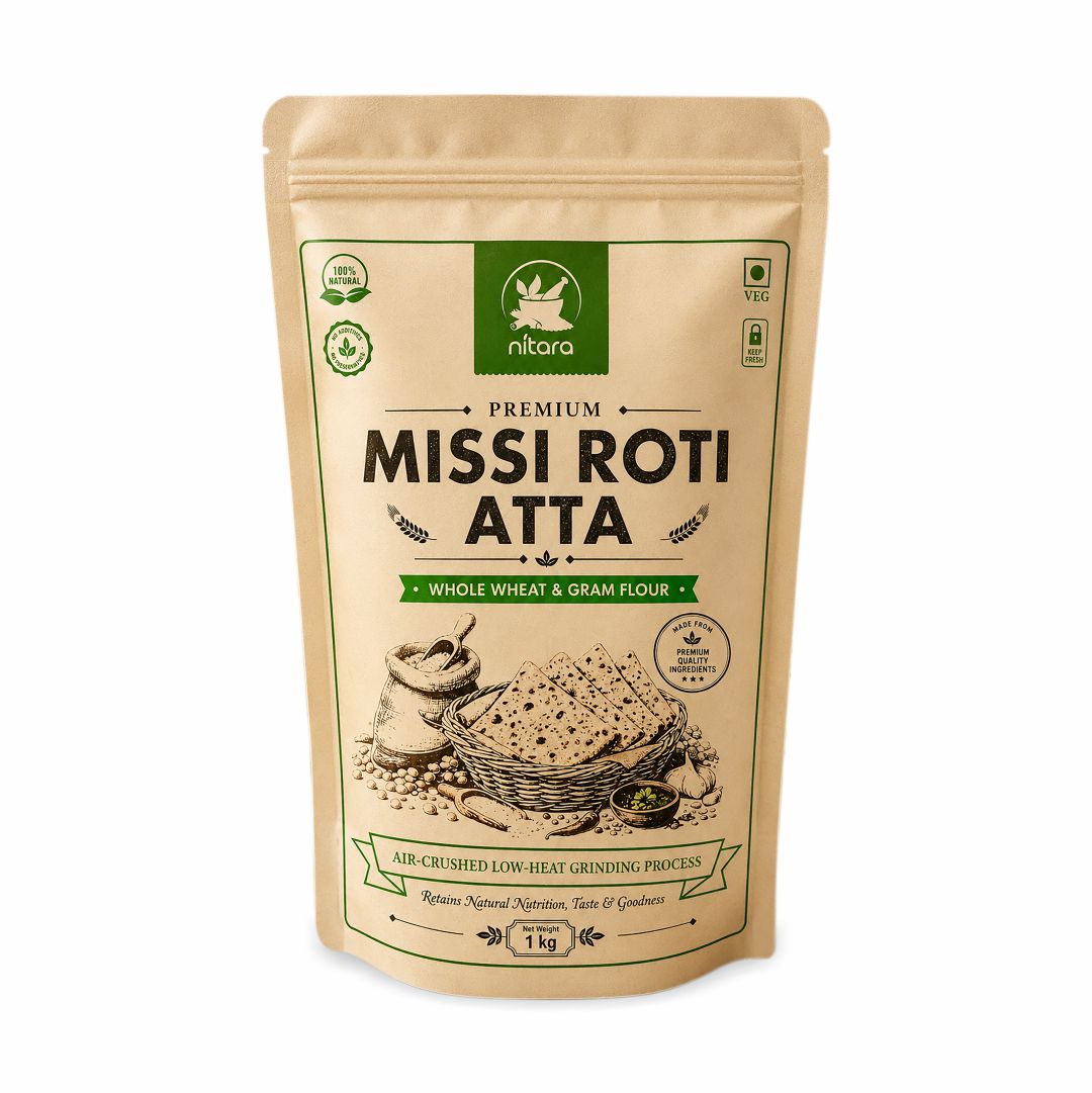 NITARA Missi Roti Atta | Premium Quality | 1kg