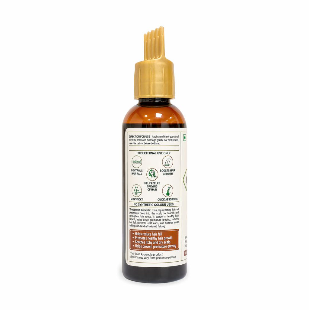Naturecraft Keshveda Hair Oil | Ayurvedic Herbal Hair Oil | Traditional Botanical Blend |   Natural Scalp & Hair Care | Premium Quality