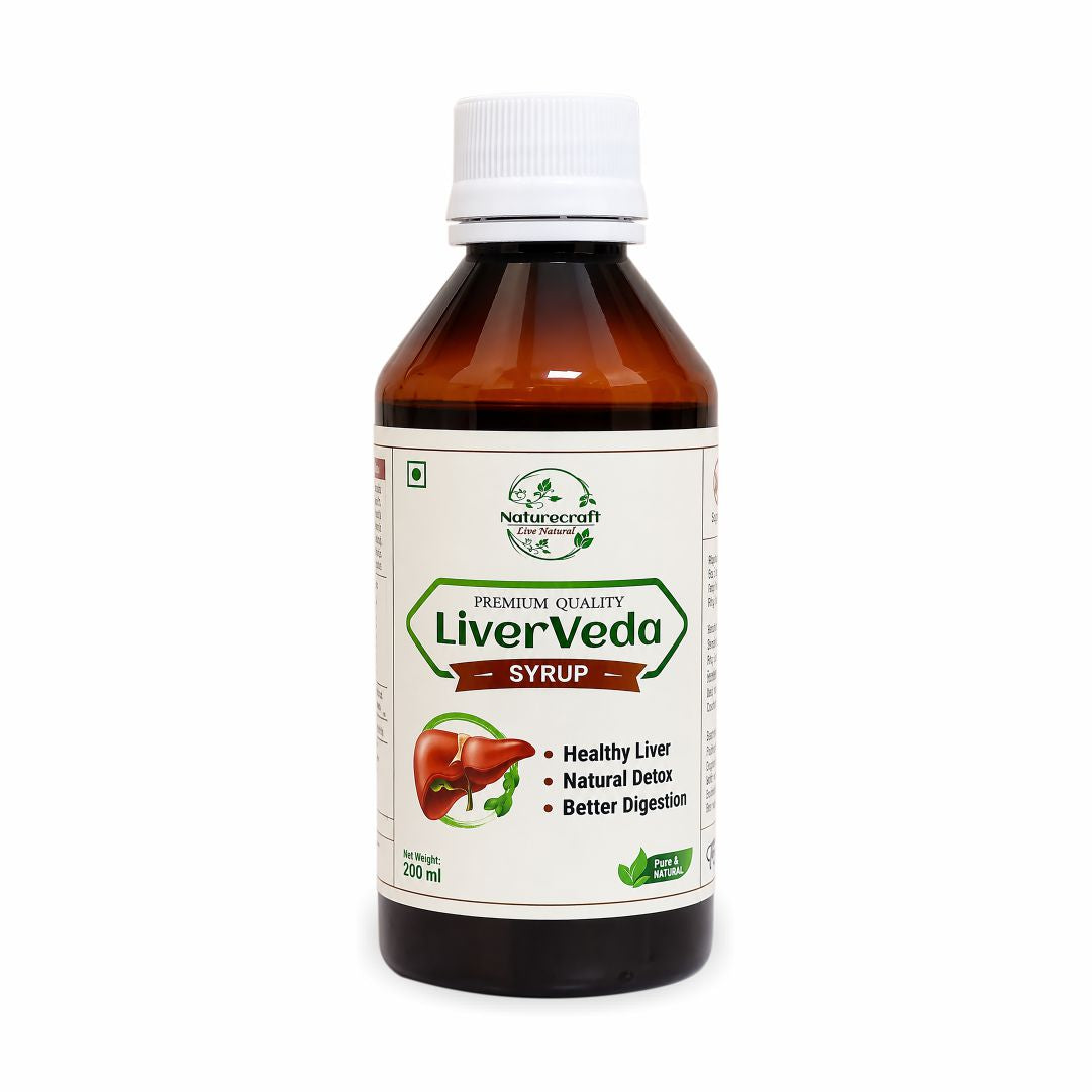 Naturecraft Liverveda Syrup |   Ayurvedic Herbal Tonic |   Traditional Botanical Blend |   Daily Herbal Supplement |   Quality Assured