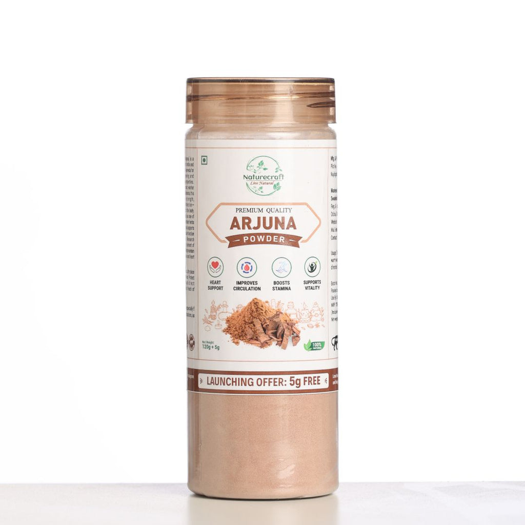 Naturecraft Arjuna Powder – 125 g (5 g Extra Free)