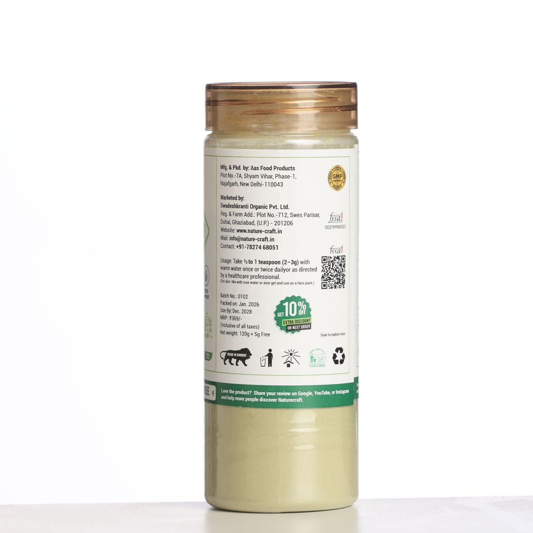 Naturecraft Neem Leaf Powder – 125 g (5 g Extra Free)