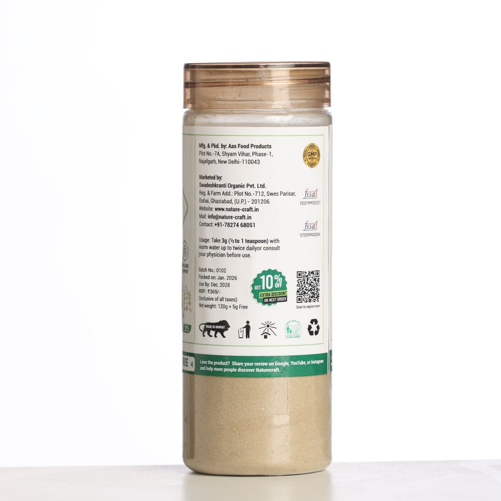 Naturecraft Tulsi Powder – 120 g (5 g Extra Free)