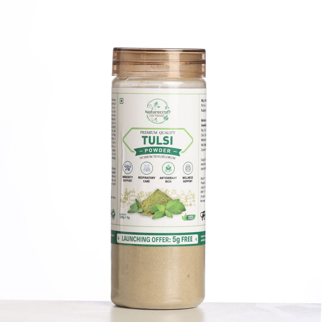 Naturecraft Tulsi Powder – 120 g (5 g Extra Free)