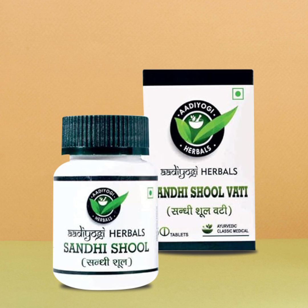 Aadiyogi Herbals Sandhi Shool Vati for Joint Point Relief 30 Tablets | Ayurvedic Supplement, Bone and Joint Wellness (Pack of 2)