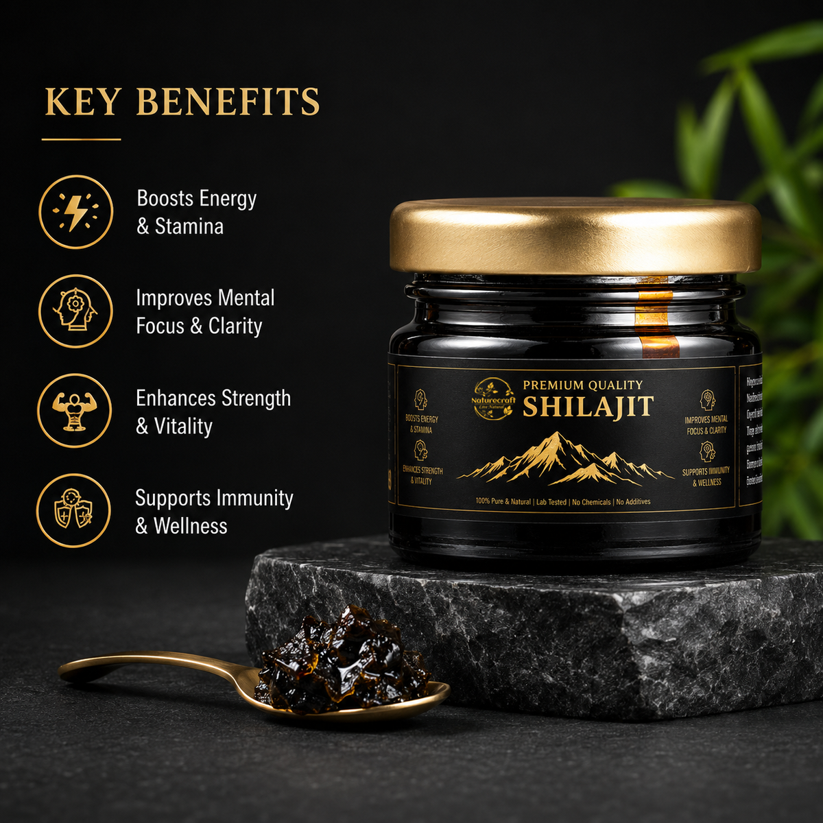 Pure Shilajit Resin – Ayurvedic Mineral Supplement