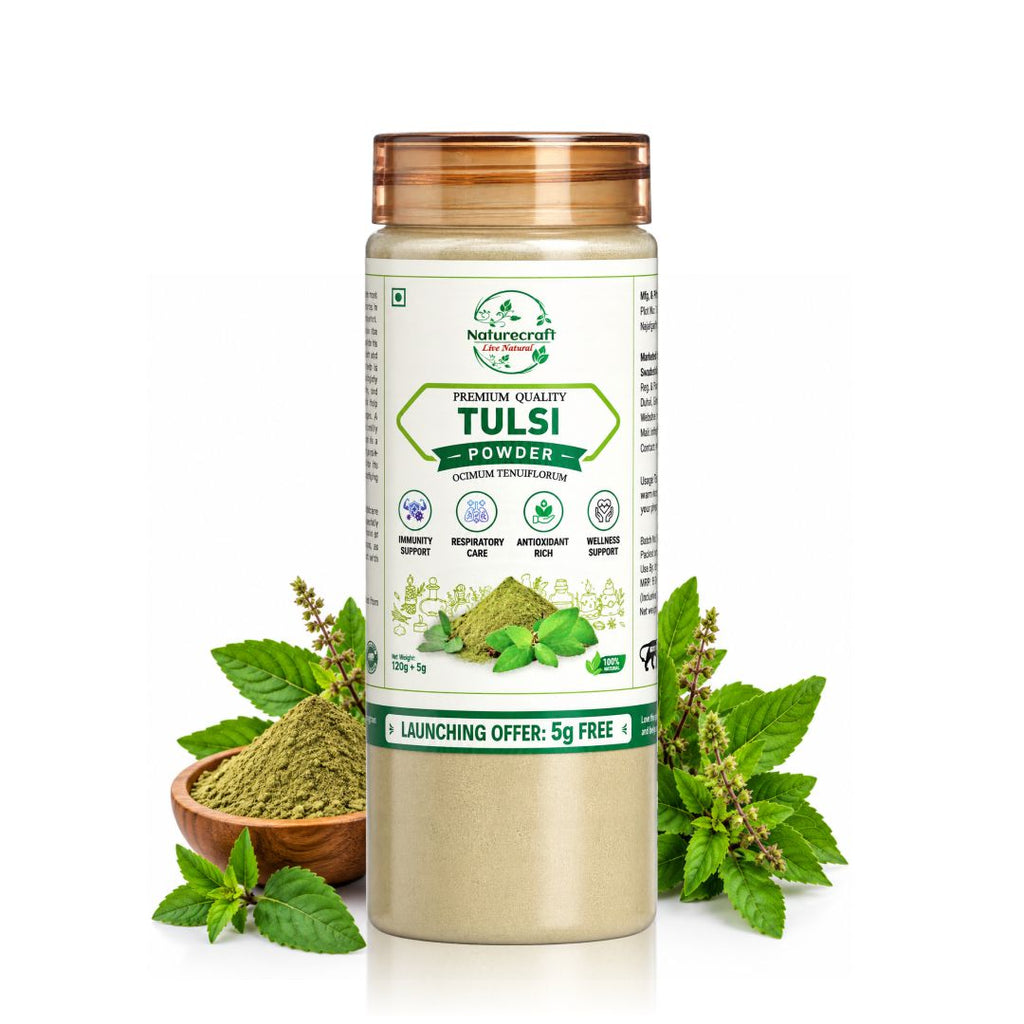 Naturecraft Tulsi Powder – 120 g (5 g Extra Free)