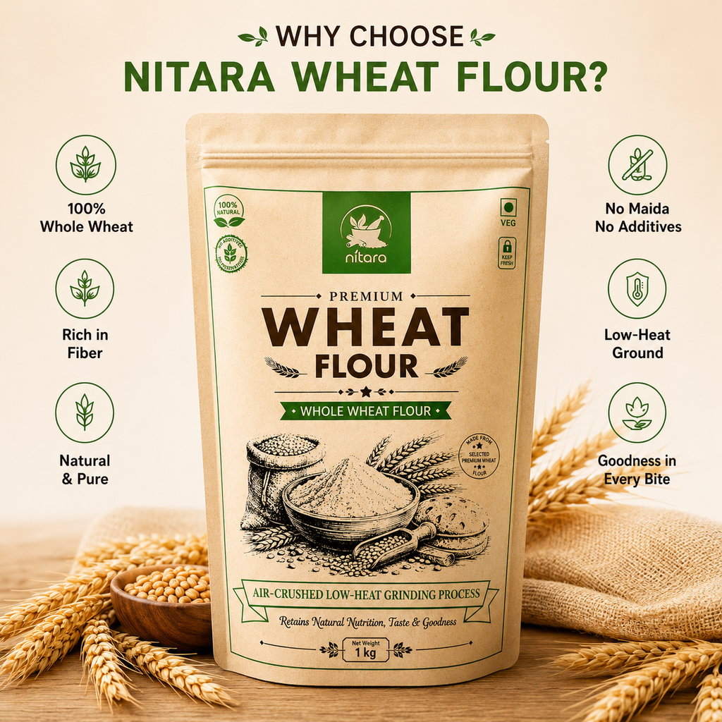 NITARA Wheat Flour Natural | Premium Quality | 1kg