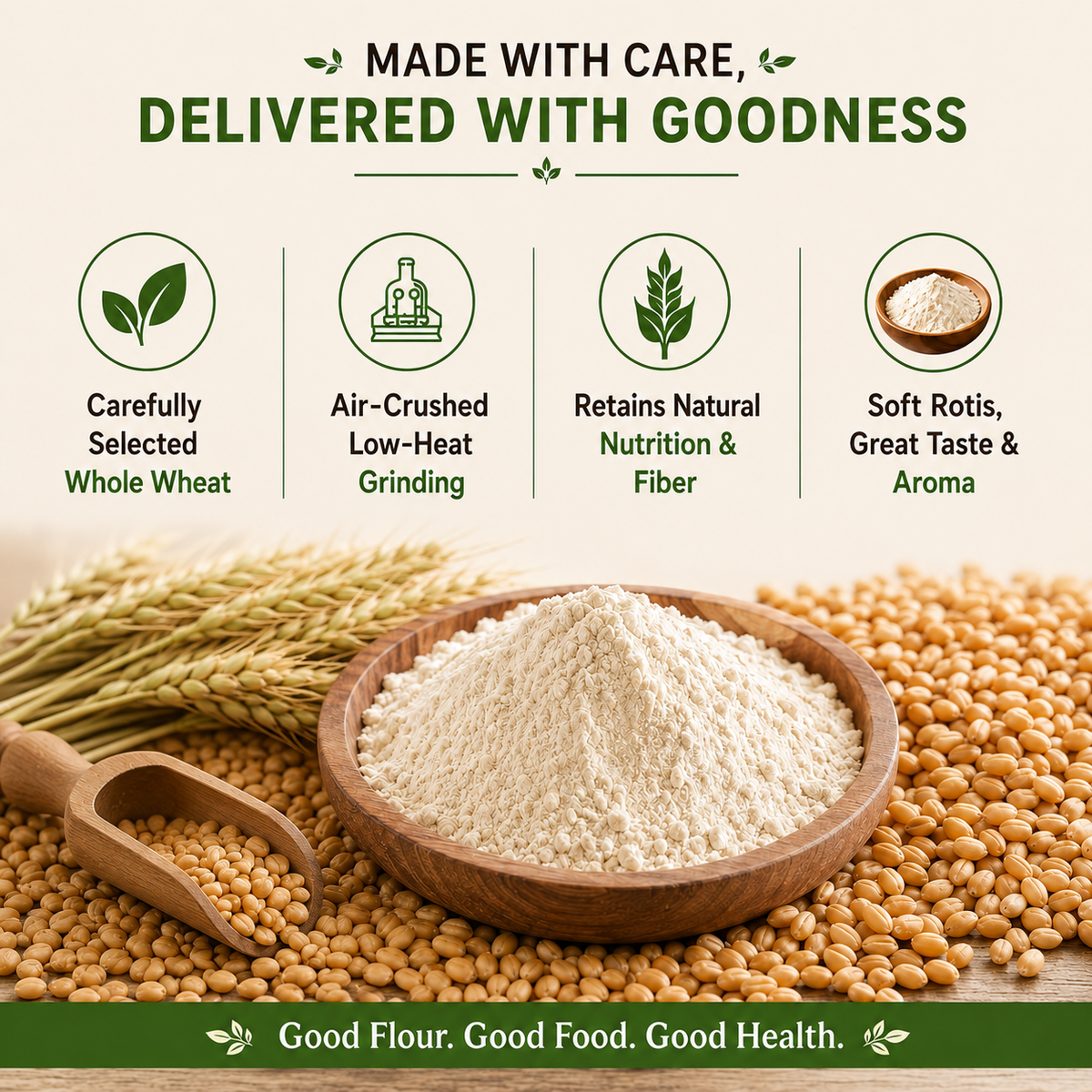 NITARA Wheat Flour Natural | Premium Quality | 1kg