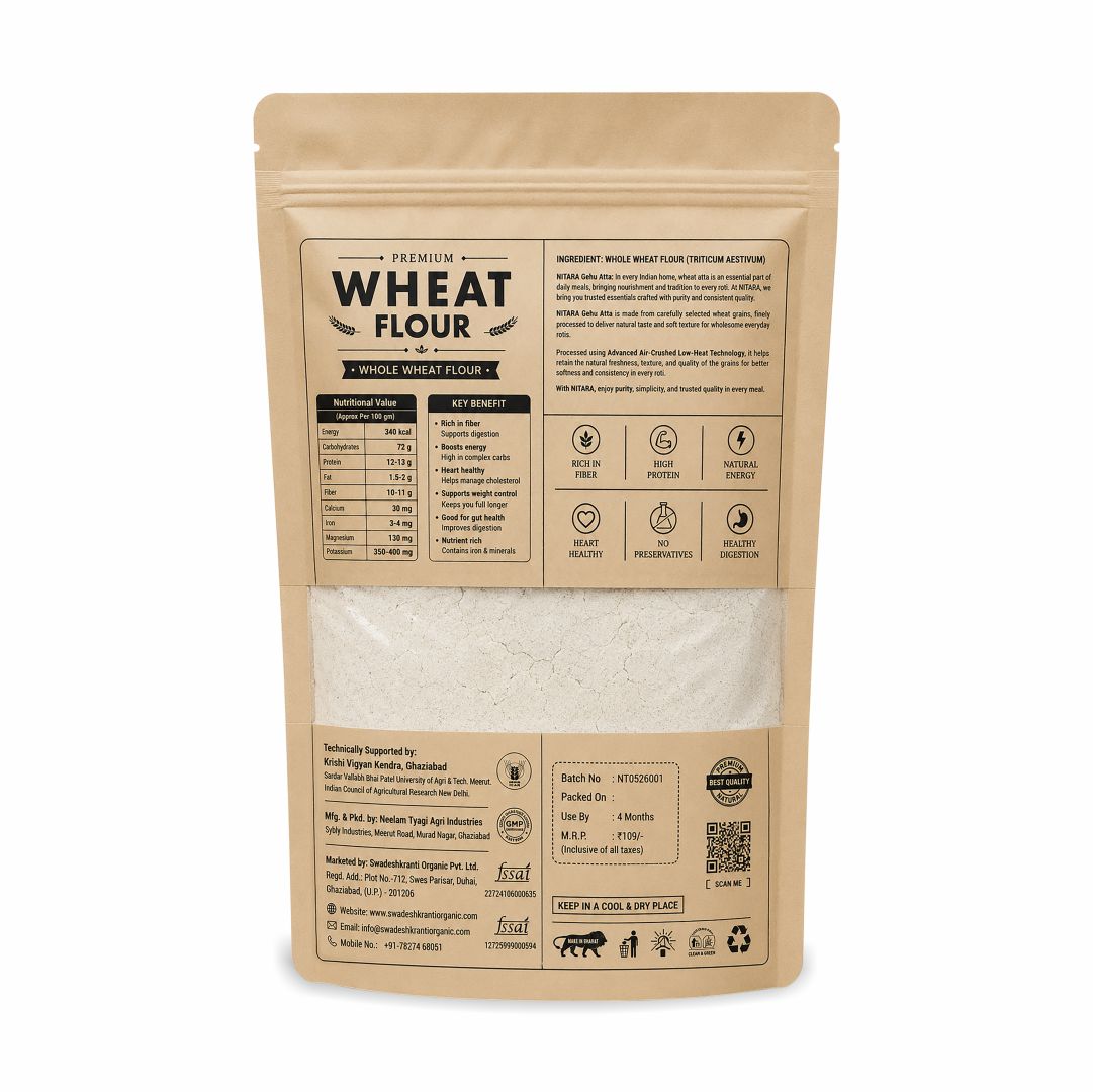 NITARA Wheat Flour Natural | Premium Quality | 1kg
